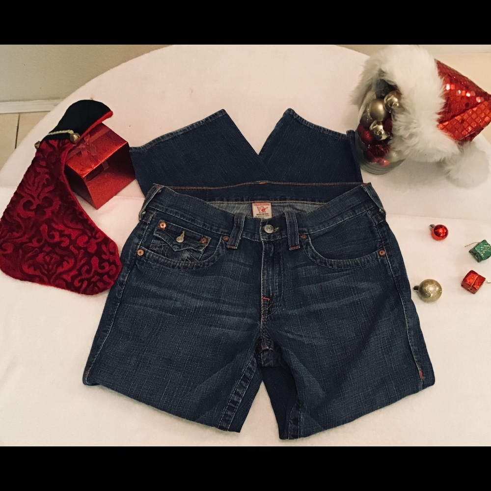 “TRUE RELIGION ”  -RICKY- Men’s blue jeans.